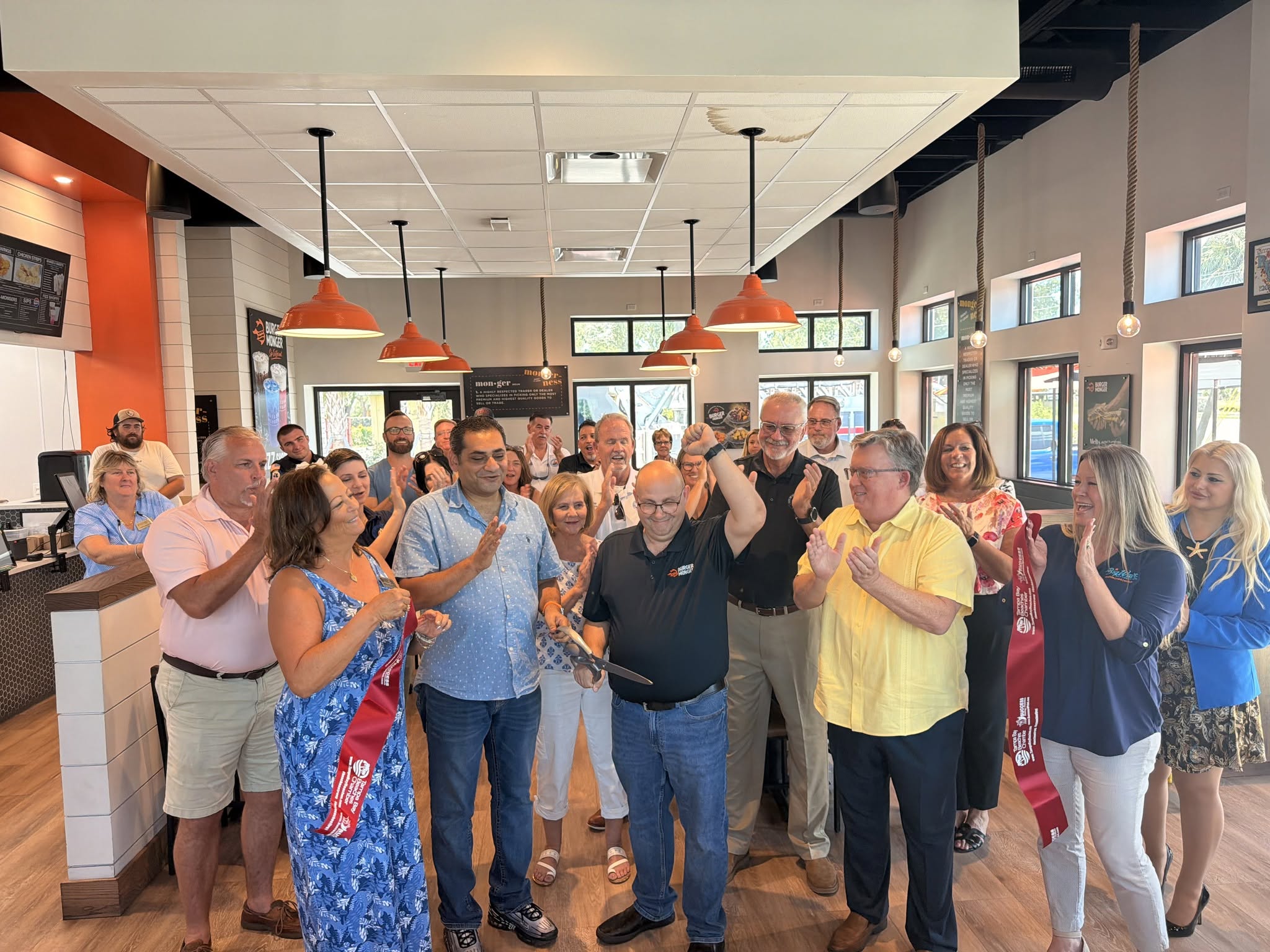 Restaurant Ribbon Cutting with Group